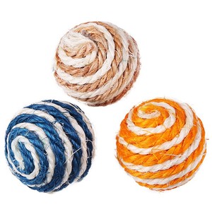 Juguete de Sisal para Gatos, Pelota para Masticar, Limpieza de Dientes, Resistente a Mordidas, <span class=keywords><strong>Juego</strong></span> Interactivo, Gadget para Combatir el Aburrimiento para Gatitos y Cachorros - Product Image 5