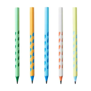 cute japanese drawing stationery supplies Promotional Gifts kids Fancy Mixed colors natural wood pen pencil set for school