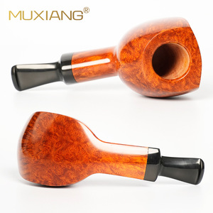 Muxiang Handmade Wooden Smoking Pipe Bent Type Portable Heat Resistant For Tobacco - Product Image 3