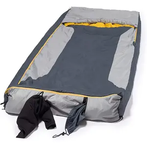 Factory Direct 4 Season Winter Rectangular Big Two Adult Sleeping Bag Family Outdoor For Hiking Camp