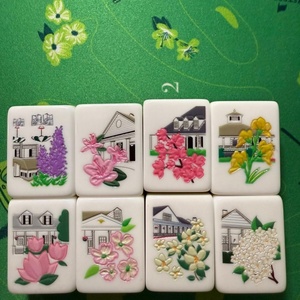 Juego de Mahjong Americano Personalizado, 160 Fichas de Acrílico, Juego de Mahjong Profesional, Logotipo Personalizado, Fichas Portátiles de Viaje para Adultos - Product Image 3