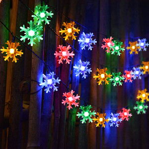 Intelamp 200LED <strong>Snowflake</strong> Solar Powered Christmas <strong>String</strong> <strong>Light</strong> Fairy Outdoor Hanging Solar <strong>Lights</strong> for Garden - Product Image 2