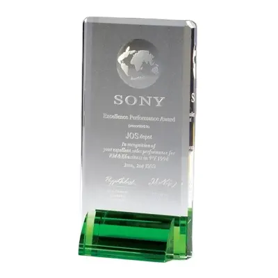 Trofeo di cristallo personalizzato incisione logo Eurovision Canzone Concorso champion premio sport souvenir