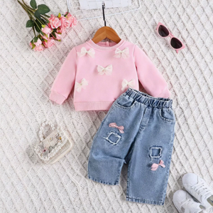 Ensemble de vêtements pour enfants, <span class=keywords><strong>sweat</strong></span> à <span class=keywords><strong>capuche</strong></span> chaud et tendance à manches longues, vêtements d'hiver et d'automne, ensembles de vêtements pour bébés - Product Image 2