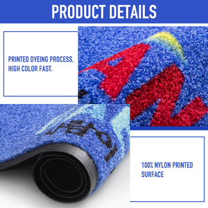 <strong>Heavy</strong> <strong>Duty</strong> Nylon Long Runner <strong>Carpet</strong> Custom Inkjet Printed Logo Hallway Mat Commercial <strong>Rubber</strong> <strong>Backed</strong> Dust Control Rug for School - Product Image 4