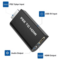 Adaptateur convertisseur audio-vidéo Xput PS2 vers HDMI prenant en charge les signaux 480i, 480p, 576i pour console de jeu PS2, connexion à un écran HDMI