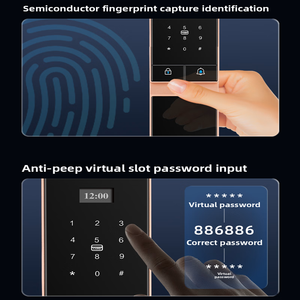 New tuya thông minh 3D mặt nhận dạng vân tay khóa cửa Wifi HD màn hình điện tử hợp kim nhôm Key sao lưu mở khóa hỗ trợ - Product Image 6
