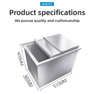 Réservoir de stockage de glace en acier inoxydable isolé pour cuisine commerciale, bar, camping - Product Image 5