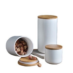 Home decor airtight new bone china ceramic jars with lids storage canister