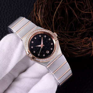 Reloj de cuarzo con esfera de diamante de lujo 3ATM Característica Caja de acero inoxidable Moda de negocios Nuevo diseño - Product Image 3