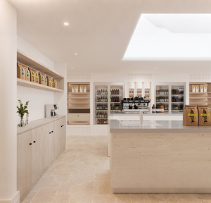 Modern Luxury Coffee Shop & Bakery Interior Design | One-Stop Custom Counter & Display Solution Complete Store Custom Design - Product Image 1