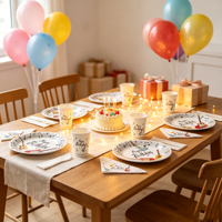 Nouvelles assiettes, serviettes et gobelets jetables à thème guitare pour fête d'anniversaire, décoration musicale en papier