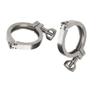 Thép không gỉ 304 điều chỉnh Ống kẹp với cao su Gasket kẹp với khung gầm hàn chủ đề nội bộ ống khung - Product Image 3