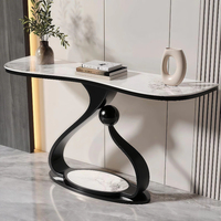 Table d'entrée de luxe moderne et simple, table d'entrée pour salon, table de présentation, table décorative murale pour couloir