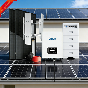 Generador de Turbina Eólica de 5KW y Panel Solar de 5KW, Sistema de Energía Híbrido con Banco de Baterías, Energía Alternativa Gratuita de 5kwh para Uso Doméstico - Product Image 1