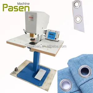 Commercial curtain eyelet button sewing machine round button attaching machine