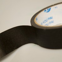 Ruban de papier crêpe à usage général de 48mm, adhésif en caoutchouc blanc simple face, résistant à la chaleur, sans résidu de déchirure, pour