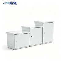 Kabinet Luar Ruangan 9U Anti Debu 500mm Tipe Lantai Pusat Data Multi Ukuran IP55 IP66 Tahan Air Komunikasi Kabinet Fiber Luar Ruangan