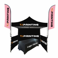 Stand d'exposition Chapiteau d'événement pliant portable Variété de couleurs unies au choix Tente d'exposition robuste pour auvent extérieur