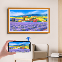 Cadre photo numérique grand format Android 4K avec écran tactile de 32, 43, 49, 55, 65 pouces, prise en charge MP3, anti-reflet, USB/Wi-Fi, affichage artistique
