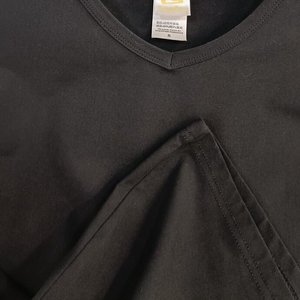 T-shirts personnalisés pour hommes en 95% coton et 5% élasthanne, col en <span class=keywords><strong>V</strong></span>, respirants, 180g, impression de logo, grandes tailles, t-shirts surdimensionnés pour hommes - Product Image 2