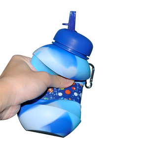 Bouteille d'eau pliable très vendue pour les sports de plein air, bouteille en silicone sans BPA - Product Image 2