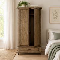 Commode de rangement et armoire à 2 portes, style palais traditionnel de luxe, pour projet résidentiel moderne, écologique, gain de place et durable