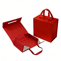 Boîte cadeau magnétique de luxe avec couvercle en acrylique transparent, coussin en velours personnalisé, matériaux recyclés - Personnalisable pour les soins de la peau, le sérum, le vernis à ongles, l'huile