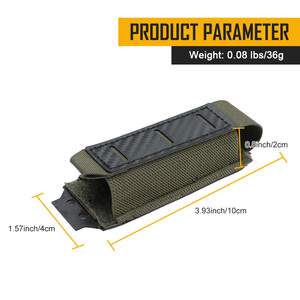 IDOGEAR Carbon Fiber Tactische Enkelvoudige Magazijn <span class=keywords><strong>Pouch</strong></span> 500D Nylon Camo Molle Tactische Magazijn <span class=keywords><strong>Pouch</strong></span> voor 9mm Magazijnen - Product Image 5