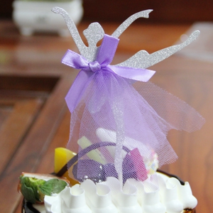 Neu gestaltete <span class=keywords><strong>Ballerina</strong></span> Mädchen Hochzeit Geburtstag Jubiläum Cake Topper für Party dekorationen Mädchen zubehör in Tasche Verpackung - Product Image 6