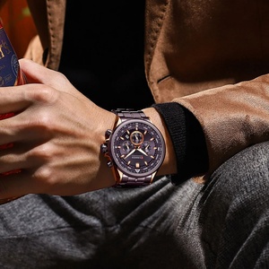 CURREN 8399 WristWatch Waterproof Chronograph Date Men Watch Top Brand Luxury Stainless Steel Sport Male <b>Clock</b> Gift New - Product Image 4