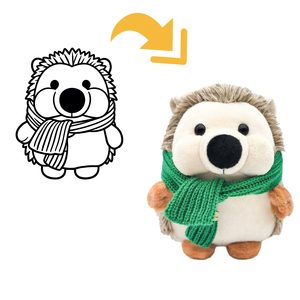 Kişiselleştirilebilir Sevimli Bay Kirpi Peluş Oyuncak Erkek Çocuklar İçin Doğum Günü Hediyesi Eğitici Okul Oyuncağı Karikatür Kirpi Bebek - Product Image 1