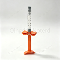Jeringa de vidrio de borosilicato de varios tamaños con Luer Lock, émbolo codificado por colores y kit de tope para envasado de líquidos estéticos