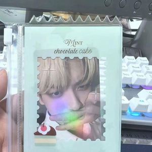 Transparent New Kpop Idol Custom Design PVC Plastic Photo Card Holder with Keychain Album Photo Card Holder With Prrotect Film - Product Image 4