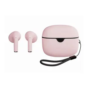Grosir kualitas tinggi ODM OEM tws nirkabel earphone earbud hitam putih merah muda dalam harga murah