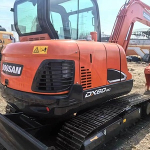 รถขุด Doosan DX60 มือสอง สภาพ 95% ใช้งานน้อย รถขุดตีนตะขาบ มาตรฐาน CE/EPA รถขุดขนาดเล็ก Doosan DX60 6 ตัน สำหรับขาย - Product Image 1