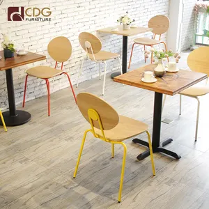 מסעדה מודרני עיצוב עץ אוכל ריהוט מסעדת שולחן כיסאות