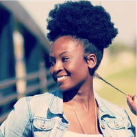 Moño de Pelo Sintético Rizado Afro - Coleta Afro Voluminosa con Cordón Ajustable, Cola de Caballo Despeinada con Micro Rizos para Mujer