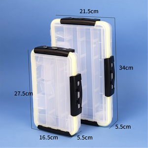 Portable Waterproof Fly Fishing <strong>Box</strong> with Single-layer 34*21.5*5.5cm Plastic for <strong>Bait</strong> for Use in Streams Rivers Lakes Oceans - Product Image 5