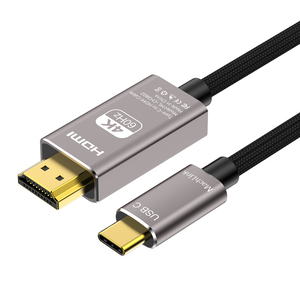 อะแดปเตอร์แปลง USB C เป็น HDMI 4K 60Hz ชนิด C <span class=keywords><strong>สาย</strong></span>แปลง <span class=keywords><strong>HDTV</strong></span> สำหรับ iPhone 15 14 TV Converter MacBook Air iPad Samsung แล็ปท็อปพีซี