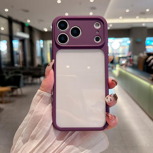 Funda para iPhone 17 Pro, color sólido, diseño simple, disipación de calor en las cuatro esquinas, cobertura total, a prueba de golpes - Product Image 5