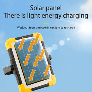 Feu de signalisation triangulaire LED multifonctionnel pour <span class=keywords><strong>voiture</strong></span>, lumière d'urgence solaire, accessoires de <span class=keywords><strong>voiture</strong></span>, panneau d'avertissement avec alarme, lampe de travail - Product Image 3