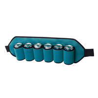 Cinturón Porta Cervezas para 6 Botellas, Cinturón para Seis Paquetes de Cerveza, Porta Latas de Refresco, Funda de Neopreno para Latas de Cerveza
