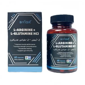 1000mg Äquivalent Aminosäure-Mischung |   BIYODE L-Arginin & L-Glutamin HCl - Muskelregeneration & Darmimmunität Aminosäure-Kapseln - Product Image 1