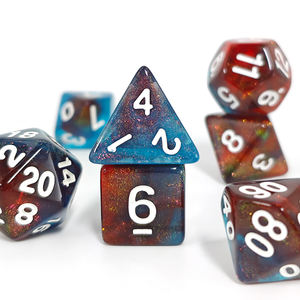 Jeu de 7 dés polyédriques millions d'étoiles du MDN personnalisés pour donjons et dragons Accessoires de jeux de rôle - Product Image 3