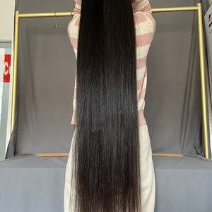 Venta al por mayor de cabello virgen vietnamita de 40 pulgadas, sin procesar, con cutícula alineada, encaje transparente, densidad del 180%, sin pegamento, tejido sin adhesivo, decolorado 613 - Product Image 4