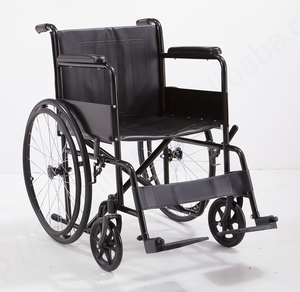 Silla de ruedas Manual de lujo portátil de fabricante, silla de ruedas Manual de Material de acero de diseño plegable de aluminio de fibra de carbono ligera - Product Image 2