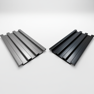 Revêtement mural en aluminium de qualité architecturale 6063-T5, revêtement PVDF, anti-UV, isolant thermique, panneau mural à lamelles pour façade - Product Image 1