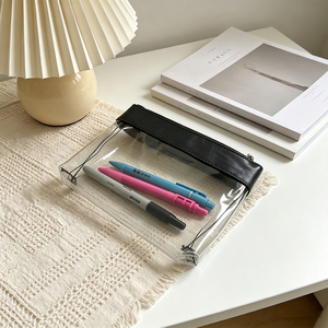 <span class=keywords><strong>Astuccio</strong></span> Trasparente Durevole in PVC con Cerniera Impermeabile, Multiuso per Scuola, Ufficio e Viaggi - Product Image 4