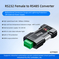 Convertisseur série industriel DTECH IOT9001 avec voyant lumineux Convertisseur passif RS232 DB9 trou vers RS485